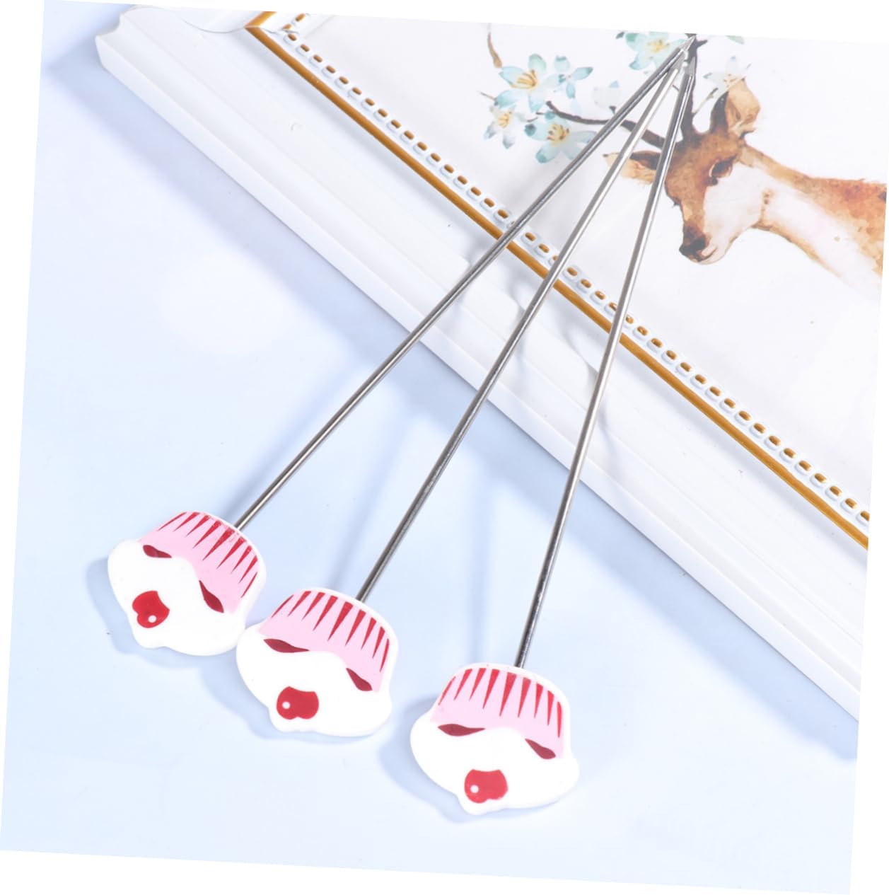 3pcs Diy Baking Tool Needle Skewer Essential for Baking Cakes Cupcakes Muffins