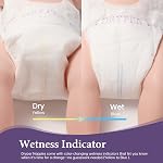 Couche bébé,DRYPER Taille de la couche jetable Nappies nouveau-né 3 (6-11kg), 3D Gardes-fous & Indicateur d'humidité, Ultra-Soft & Absorption de l'eau douce,25 Nappes
