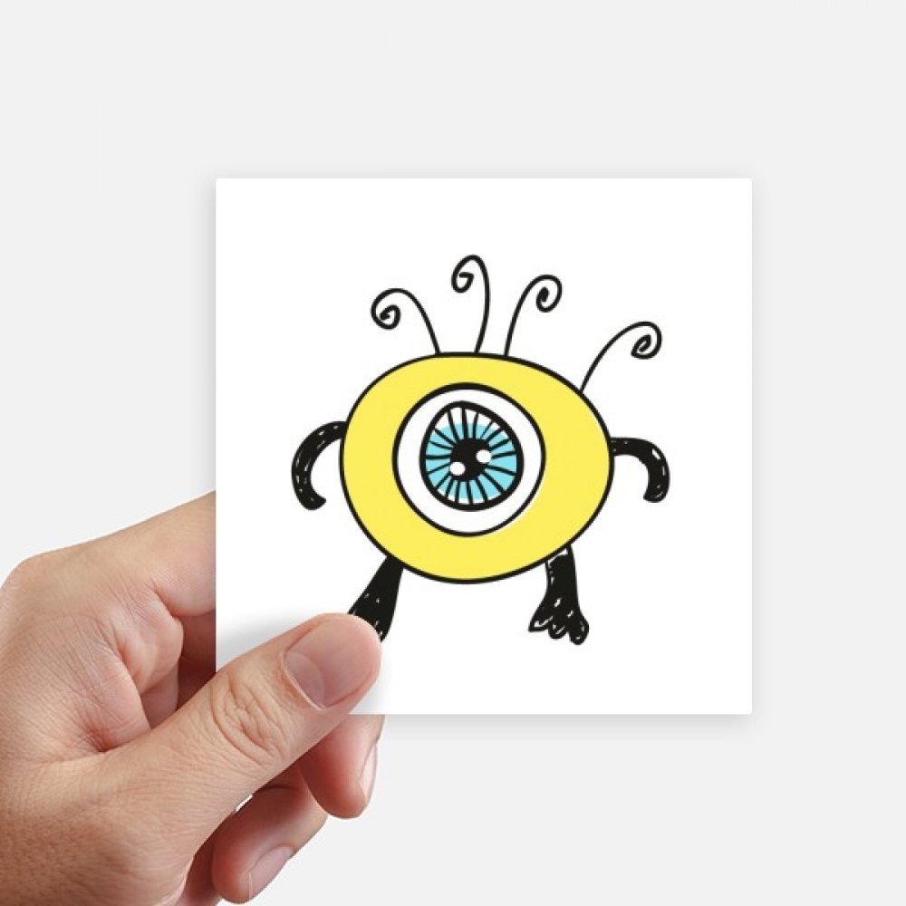 Sticker univers alien jaune pour ne plus perdre votre valise noire