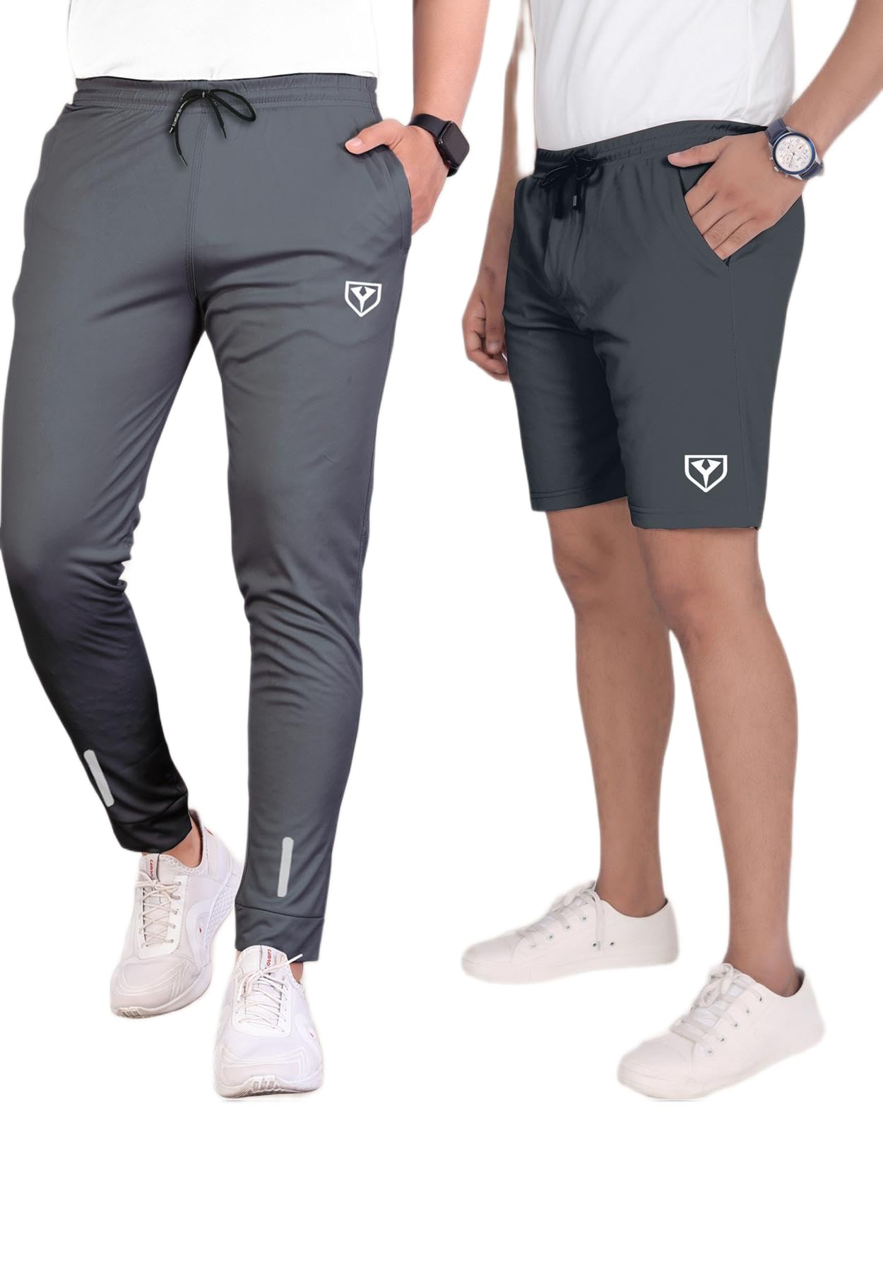 Septem Men's Lycra Blend Shorts with Stylish Design Comfortable and Versatile Track Pant Combo Pack-picture-12