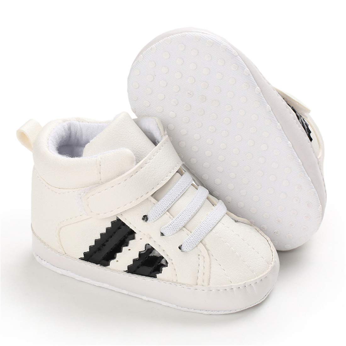CENCIRILYBaby Girls Boys Ankle Sneakers Shoes Soft Sole Toddler First Walker Infant High-Top Newborn Crib Shoes for 3-18 Months