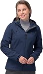 33,000ft Veste softshell pour femme, veste chaude à capuche légère à cape pour randonnées en plein air