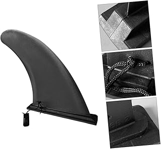 Kisangel 1pc Surf Board Tail Rudder Inflatable Surfboard Inflatable Kayaks Paddleboard Inflatable Surfboard Center Fin Paddleboard Fins Longboard Surfboard Fins Water Fin Black Shark Fin