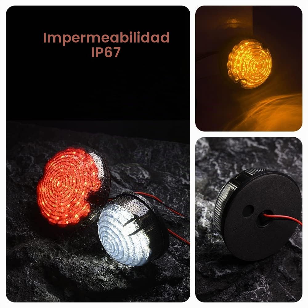 10PCS Kit completo de actualización de lente ahumada Luz trasera trasera Luces antiniebla Luz de marcha atrás Luz lateral delantera compatible con Land Rover Defender 90/110