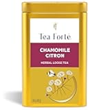 Tea Forte Chamomile Citron Premium Loose Leaf Caffeine-Free Herbal Tea Blend Canister, Makes 35-50 Cups