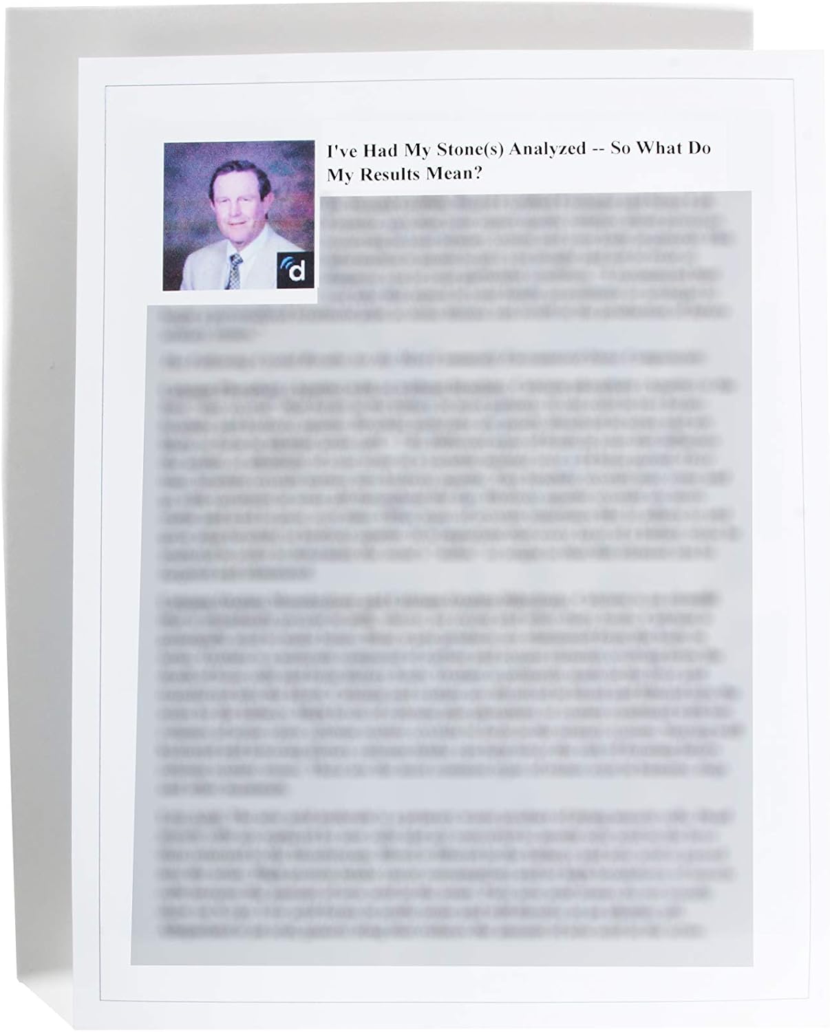 Kidney Stone Analysis Test Kit