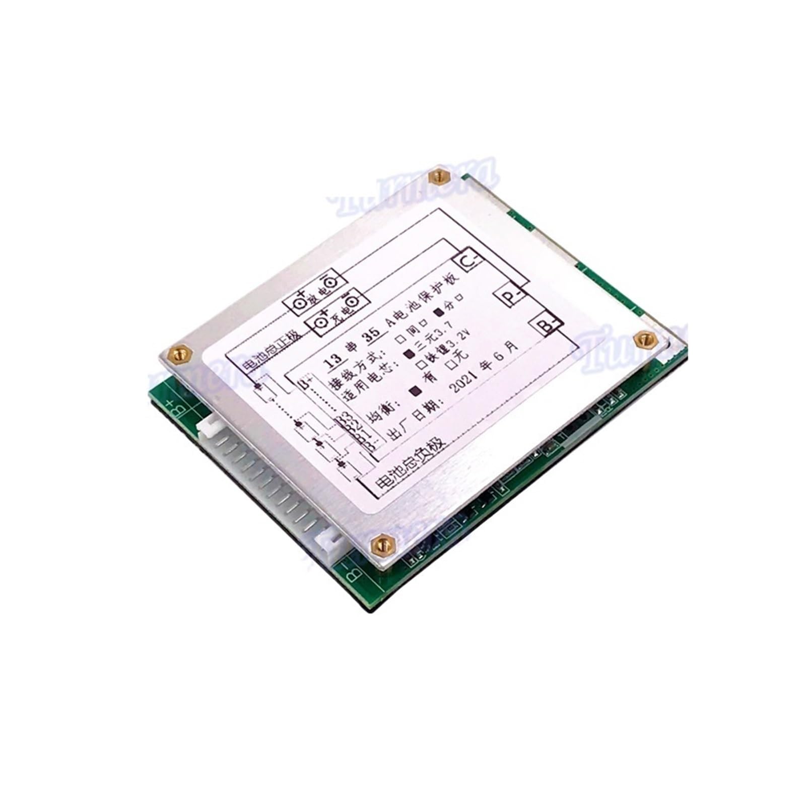Zarząd BMS, 13S 48V 54V 35A Balance BMS tablica chrona baterią oddzielny port dla 18650 21700 rower elektryczny lub akumulator do e-skutera, Rada Ochrony BMS