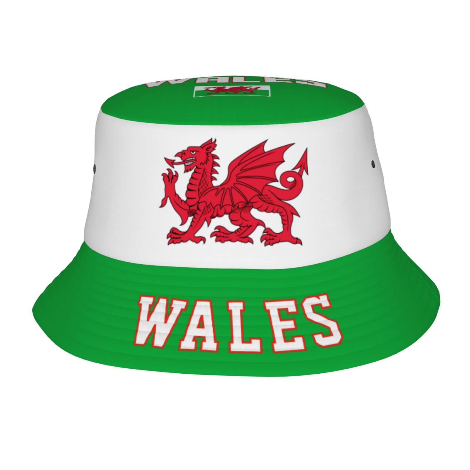 Wales Flag Cool Welsh Bucket Hat 3D Printing Fisherman Hats Summer Travel Hiking Beach Sun Caps Multi