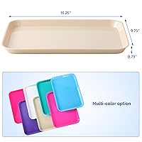 Vista 133 de JMU 20 bandejas dentales autoclave plástico Procedimiento plano para instrumentos, 13.25 x 9.75 pulgadas, tamaño B (rosa)