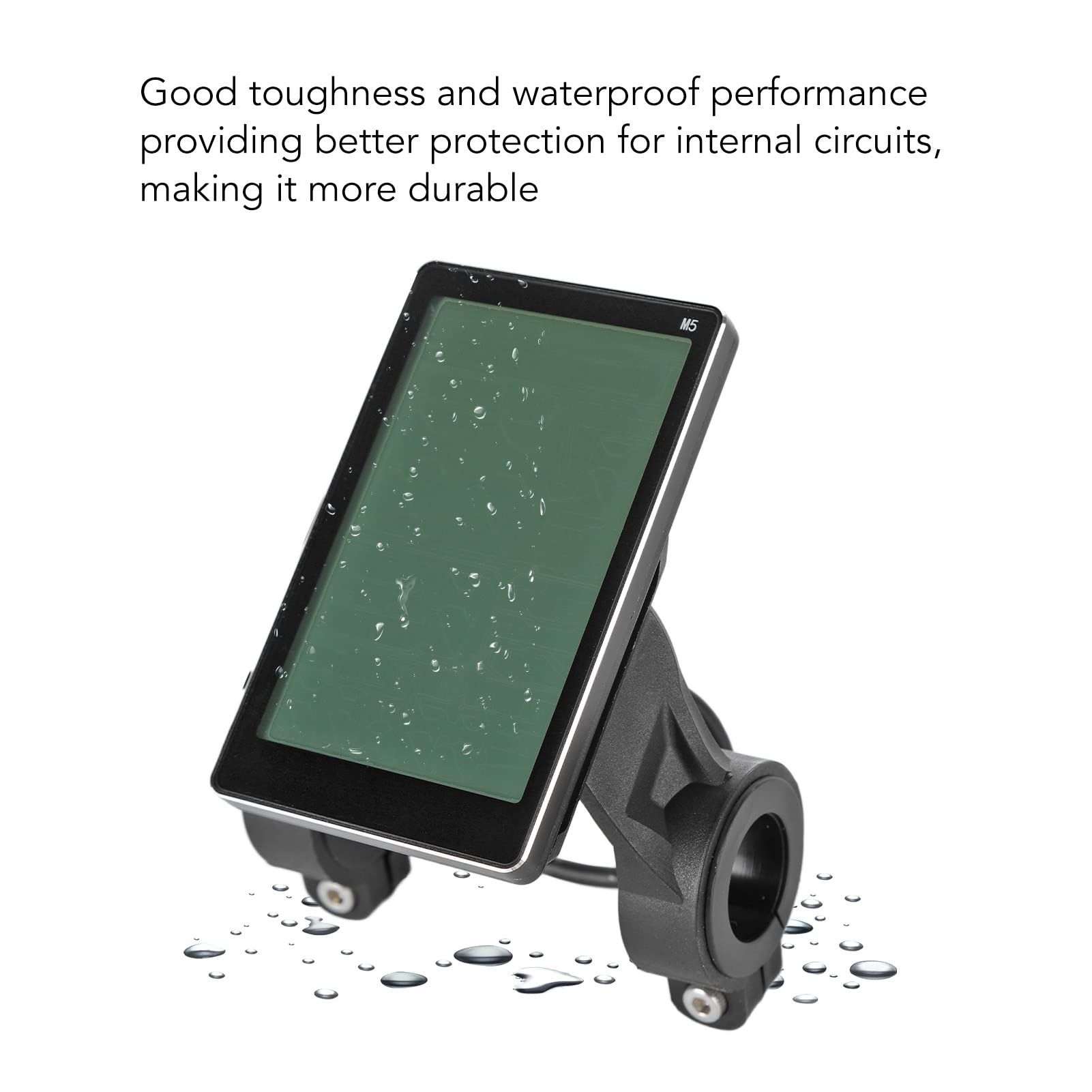 cardyven Electric Bike M5 LCD Display,Electric Scooter M5 LCD Display Electric Bicycle Scooter M5 LCD Panel Screen for Electric Scooter Modification DC 24V 36V 48V 60V 64V Universal