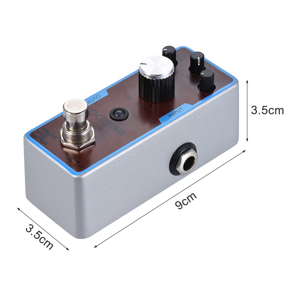 EX OCT-1 OCTAVE Pédale d'effet pour guitare Mini Octave True Bypass Full Metal Shell