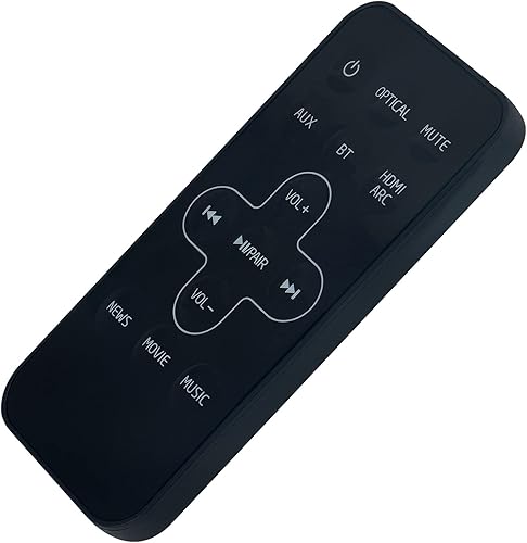 Miniatura 3 de Beyution Reemplazo de control remoto para TCL Alto 5 Ts5000 2.0, Alto 5+ Ts5010 2.1 canales barra de sonido de cine en casa y trabajo para Britz