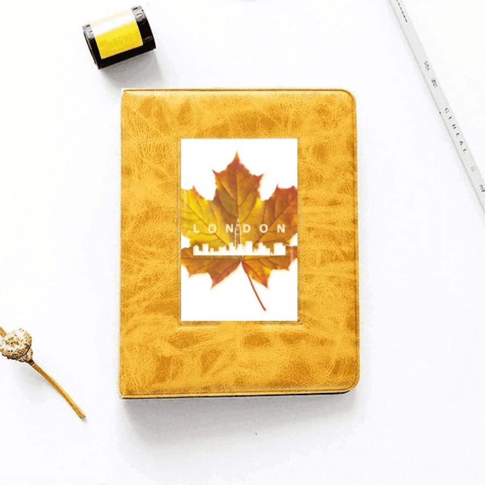 no/no London Outline Maple Autumn Photo Album Family Wedding Picture 4x6
