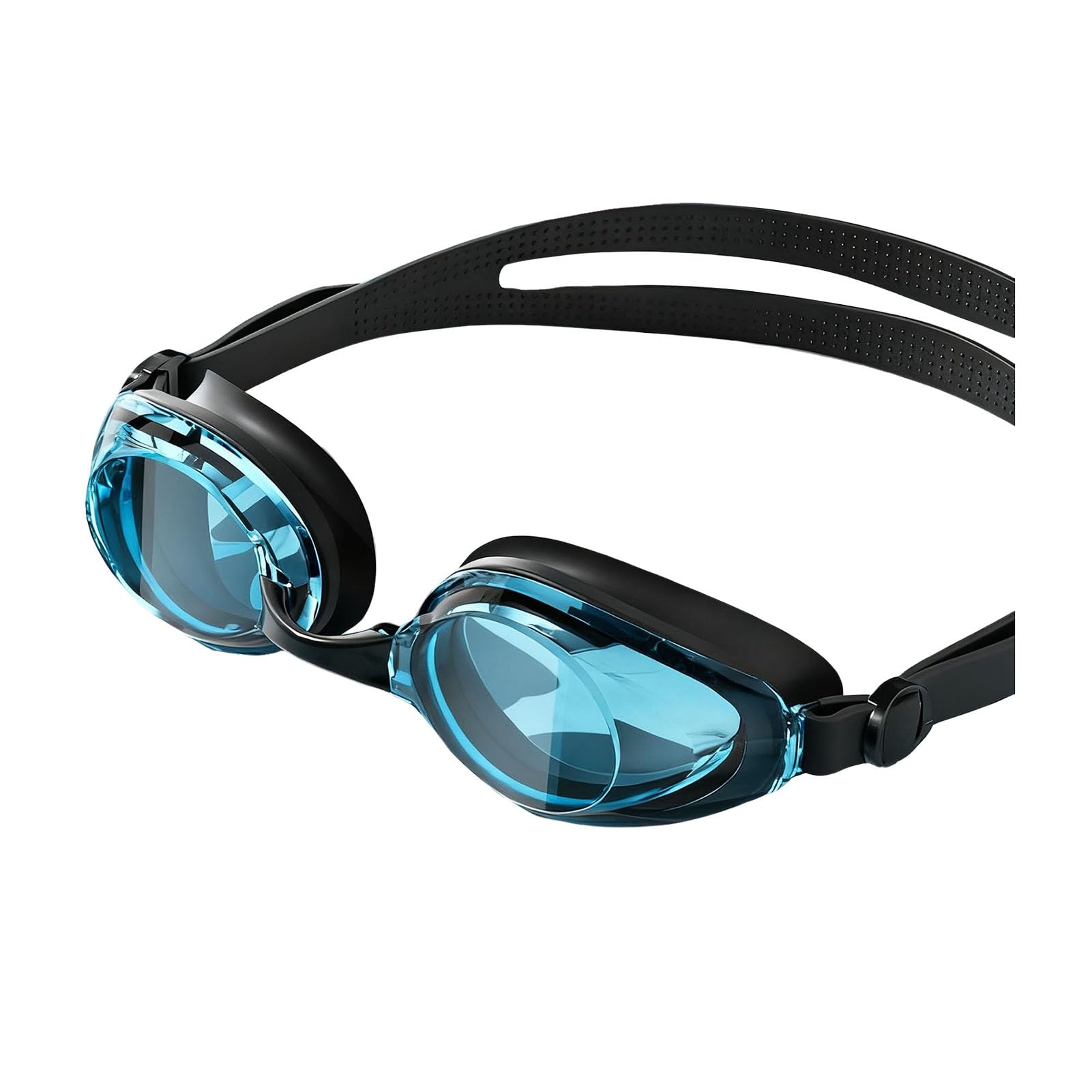 RetroNest Swimming Goggles Adults Waterproof Pool Eyewear UV Protection, Anti-Fog, No Leakage Durable Silicone for Men Women Youth Black Blue