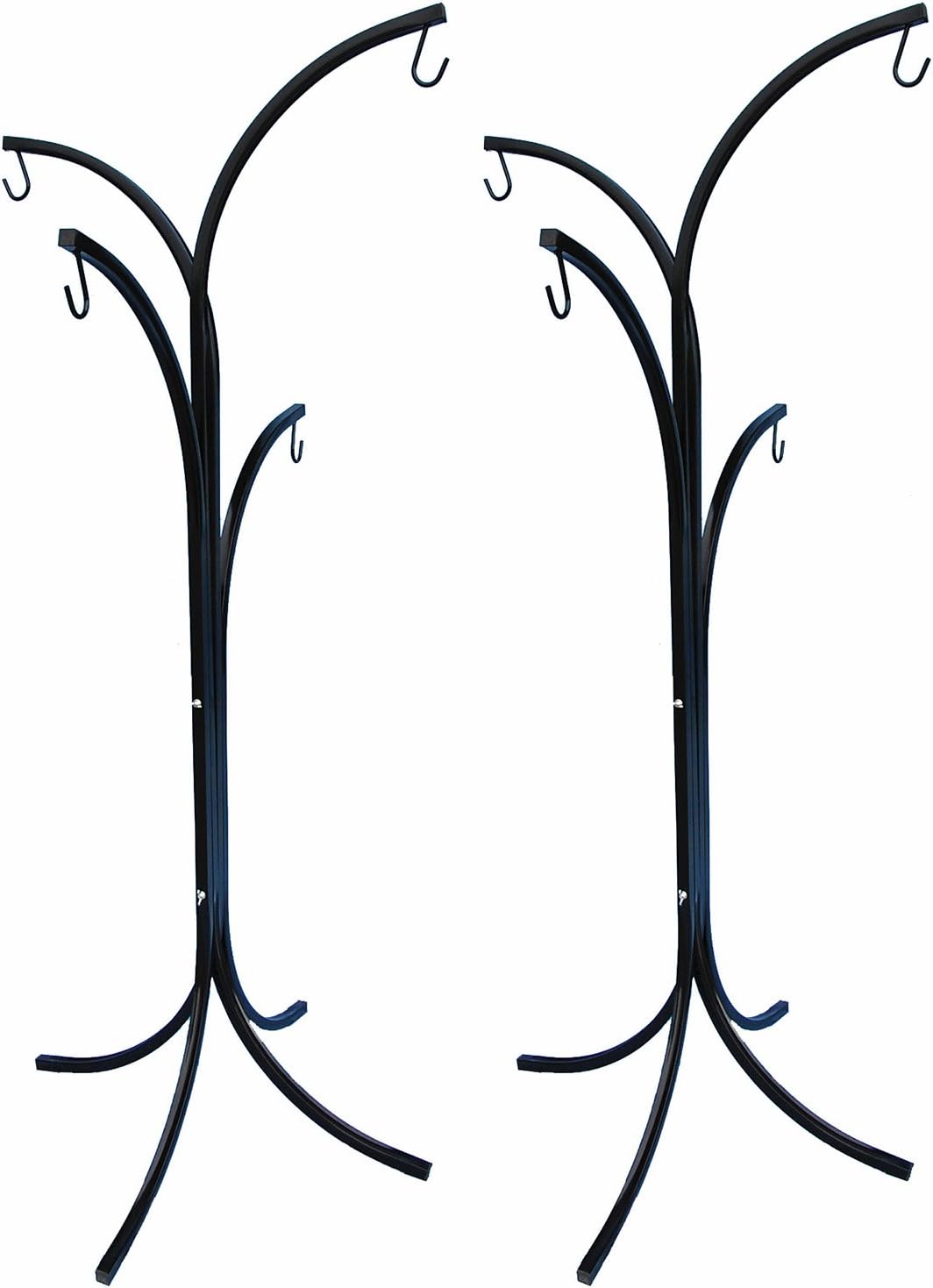 Basket Tree 4-arm 66.5" Tall Black - 2 Sets