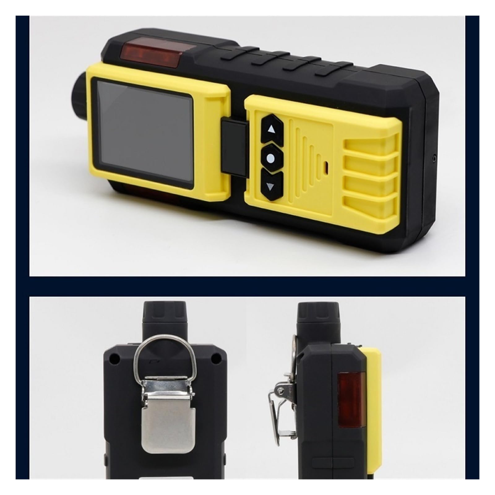 Detector de Gas Multiusos 4 en 1 con Bomba, Pantalla LCD, Sonido, luz y Descarga, portátil, for el hogar y la Autocaravana. Monitoreo rápido(O2)