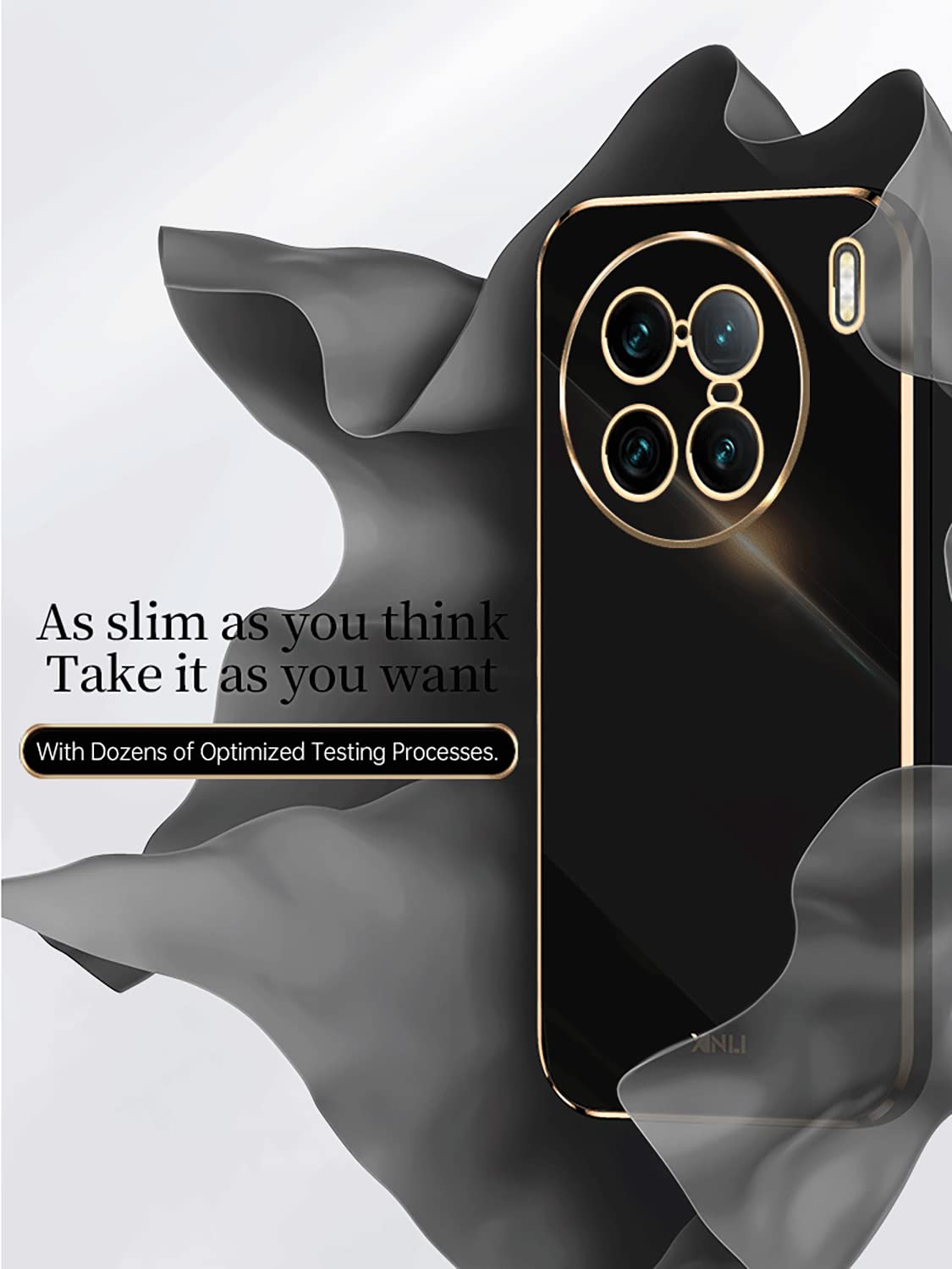 XINYEXIN Funda para Vivo X90 Pro Plus (X90 Pro+), Funda Ultrafino de Silicona Suave a Prueba de Golpes con un Patrón Lindo, Diseño de Borde Recto Carcasa - Flowers, Black