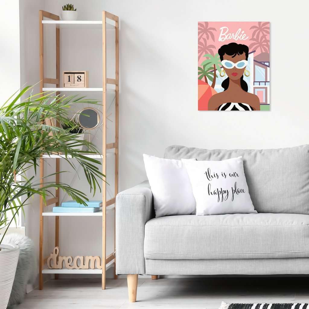 Ravensburger CreArt 25896 - Barbie 1959 - Paint by Numbers Adults, DIY Painting Set with Brush and Acrylic Paints, Gift for Women and Men, Painting for Adults