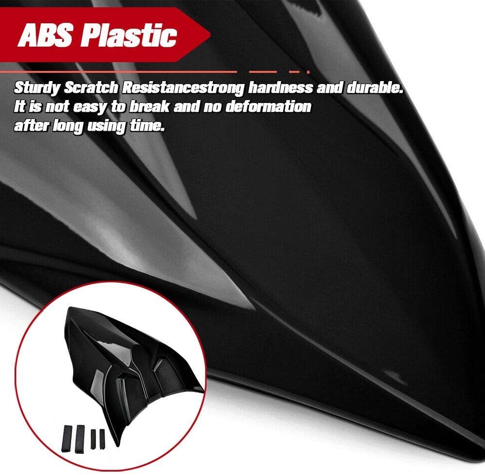 Motorrad Soziusabdeckung Sitzkappe Verkleidung für Z650 NINJA650 Ninja 650 Z650 2017-2025 2021 2022 2023 2024 Heckabdeckung Rücksitzbezug (Schwarz)
