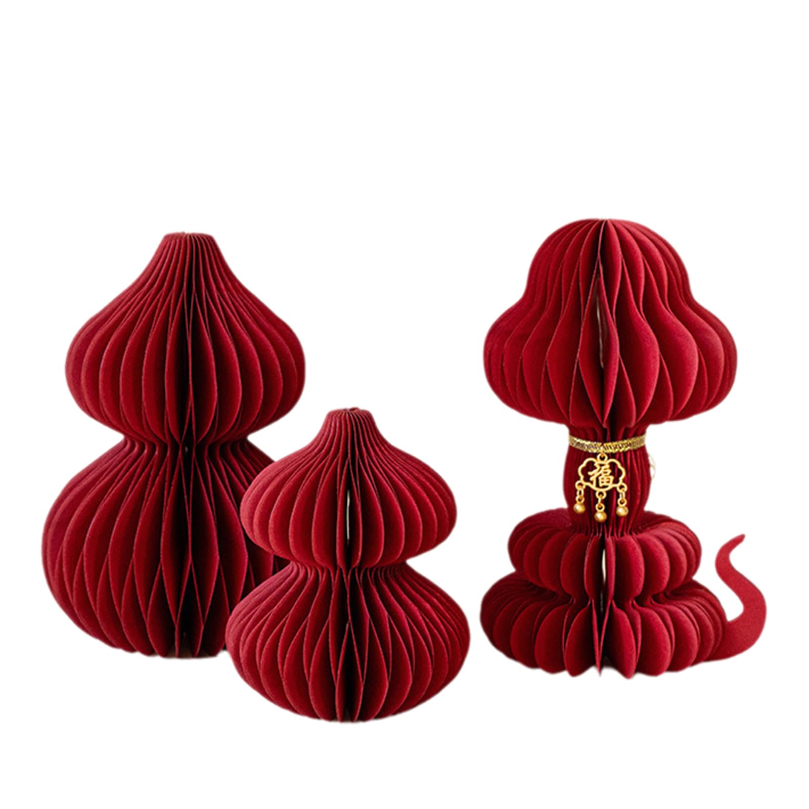 Tsophreniq J Celebrate The New Year With This Colorful And Stable Paper Gourd Table Decoration Set For Various Setting Chinese New Year Decoration