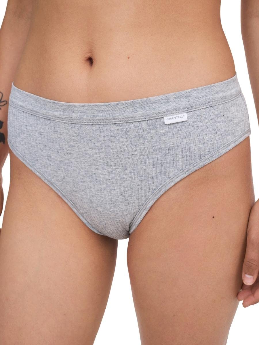 Chantelle Cotton Comfort Hi Cut Brief Mixed Grey Grey L - 14