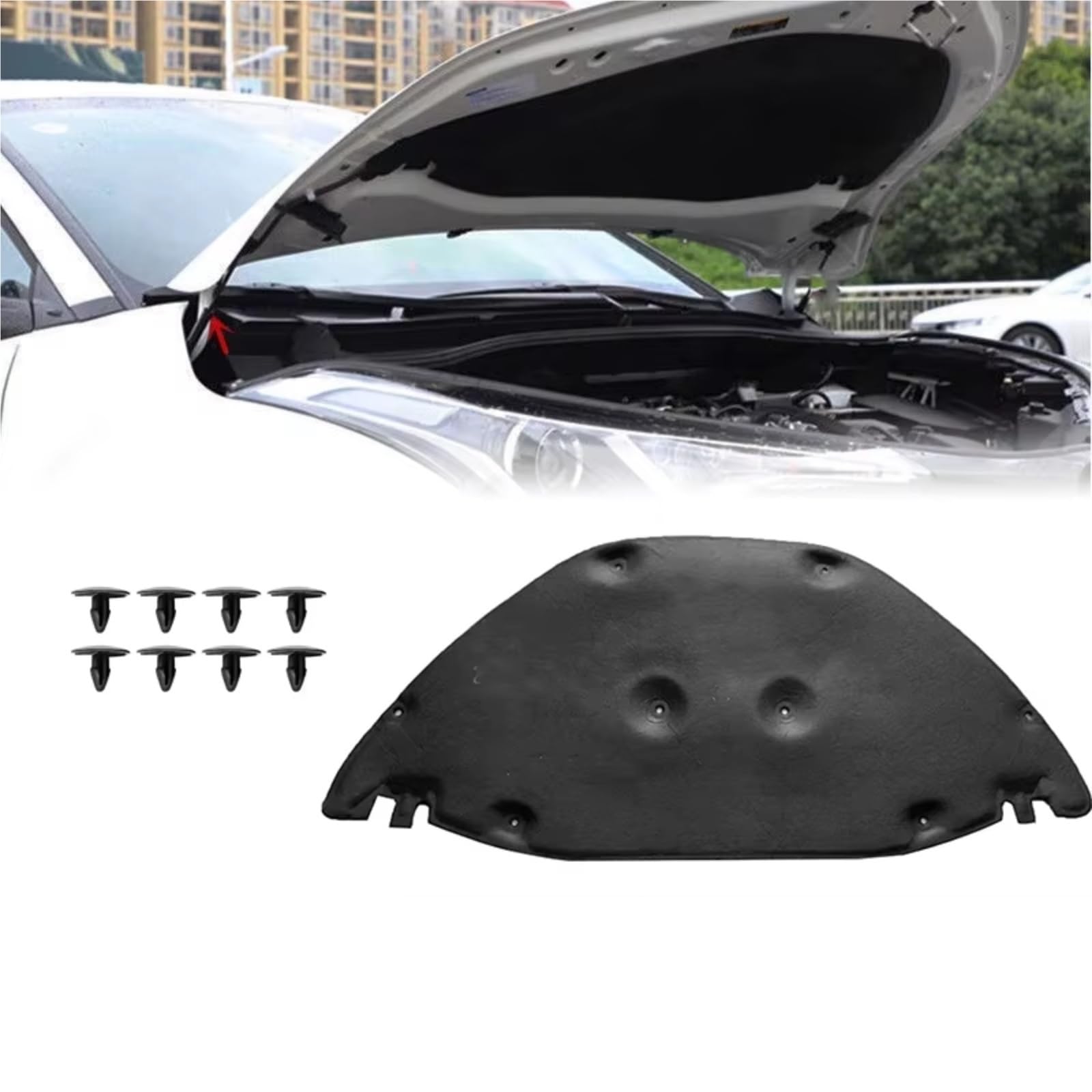 Dämmung Haube Vordere Haube Motor Isolierung Schalldichte Wärme Baumwolle Thermische Matte Kompatibel Mit Toyota Für CHR Für AX10 2018 2019 2020 2021 2022