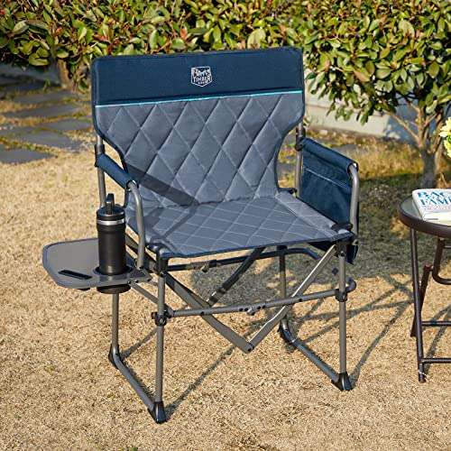TIMBER-RIDGE-Heavy-Duty-Camping-Chair-with-Compact-Size-Portable-Directors-Chair-with-Side-Table-and-Pocket-for-Camping-Lawn-Sports-and-Fishing-Supports-Up-to-350lbs-Blue