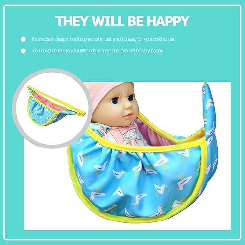 Miniatura 6 de jojofuny Portabebés portátil para muñecas de bebé, cuna para muñecas de hasta 12 a 15 muñecas