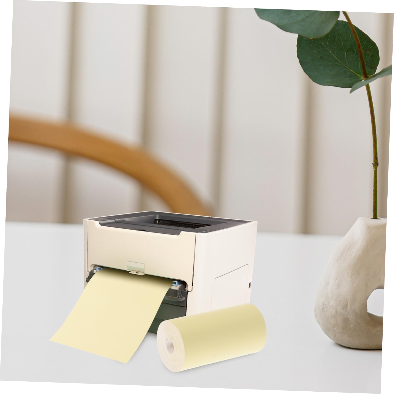 OFFSCH 4 Rolls Thermal Cash Paper Smooth Printable Paper Rolls for Supermarkets Hospitals Restaurants Offices Reliable