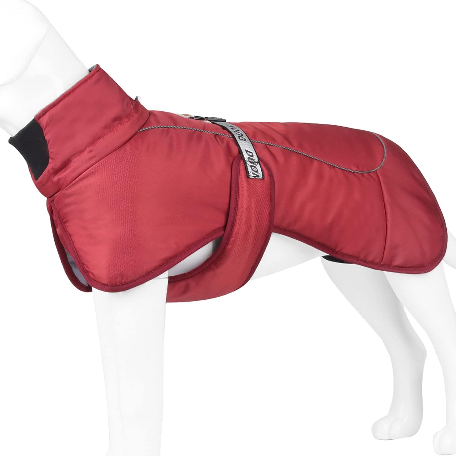 TONYFY Dog Winter Coat, Thick Warm Cozy Dog Jacket Vest for Medium Large Dogs, Adjustable Turtleneck Reflective Pet Padded Cotton…