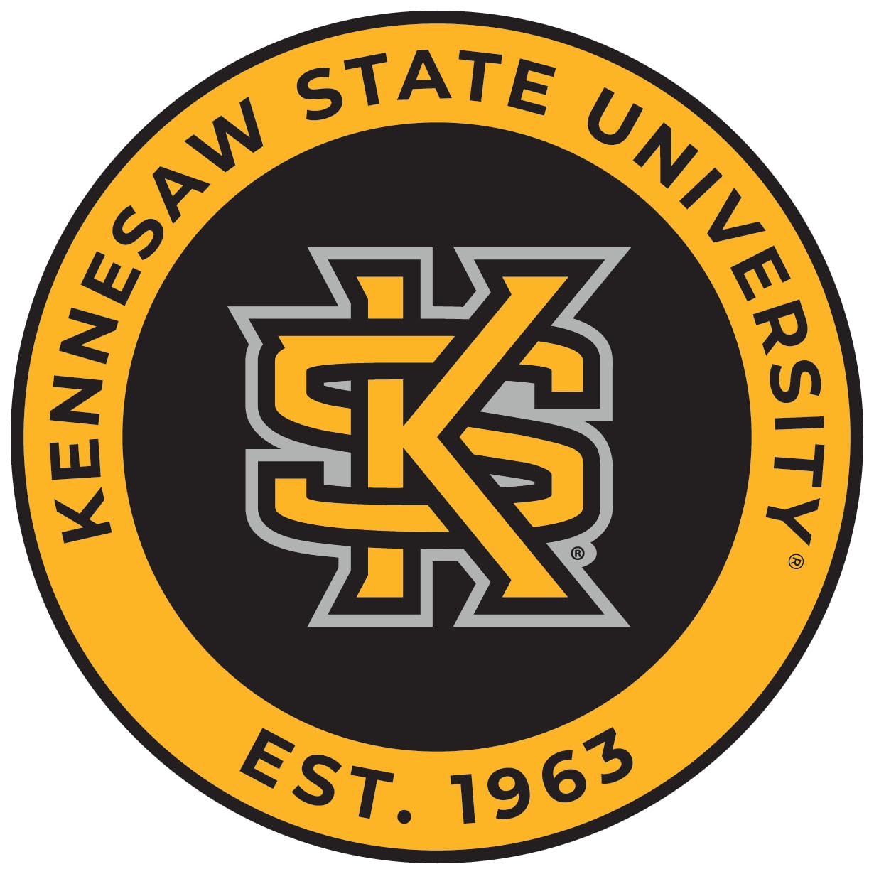 Rico NCAA Kennesaw State Bumper Sticker - 9" X 4" Official Licensed Team Logo