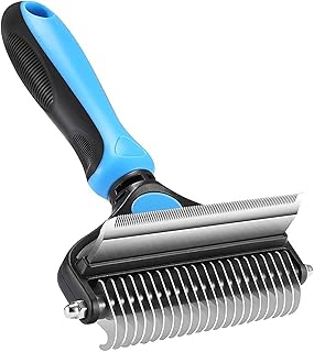 THEODORE Professional Dematting and Deshedding Comb Tool for Pet Grooming (Puppy Puppies Dog & Cat) Gentle Hair Brushes Sh... Price In India