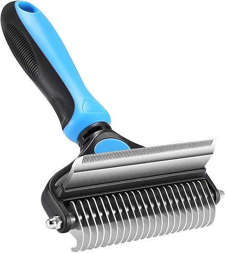THEODORE Professional Dematting and Deshedding Comb Tool for Pet Grooming (Puppy Puppies Dog &amp; Cat) Gentle Hair Brushes Sh...