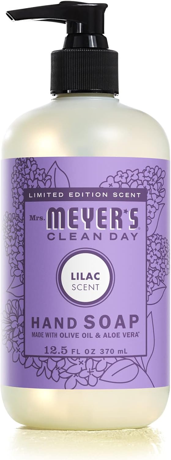 Product image of MRS. MEYER'S CLEAN DAY Hand Soap, Made with Essential Oils, Biodegradable Formula, Lilac, 12.5 fl. oz