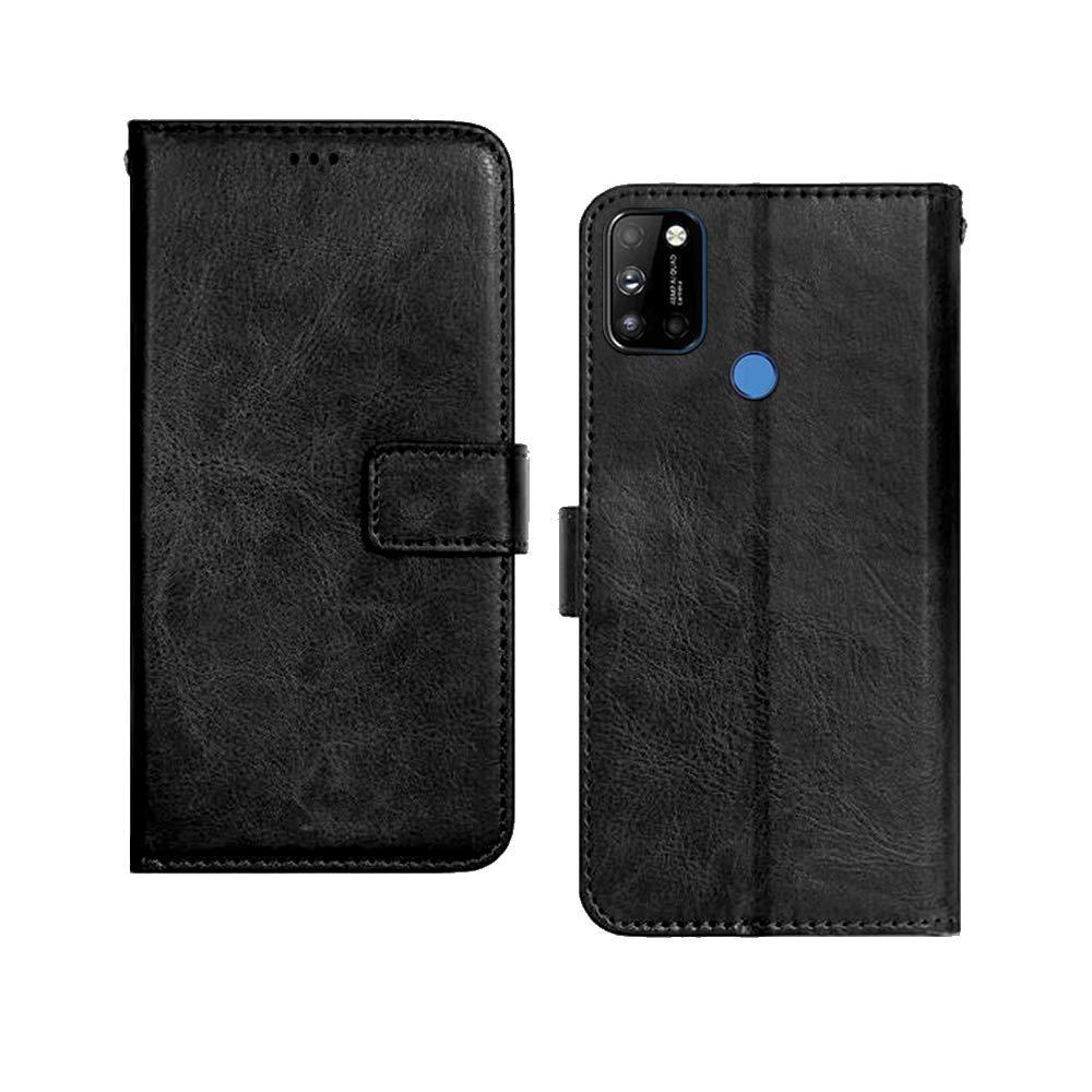 Pinaaki Enterprises LG W41 Case | Premium Leather Finish | with Card Pockets | Wallet Stand |Complete Protection Cover for LG W41 - Black (B091V61LSZ) Amazon Price History, Amazon Price Tracker