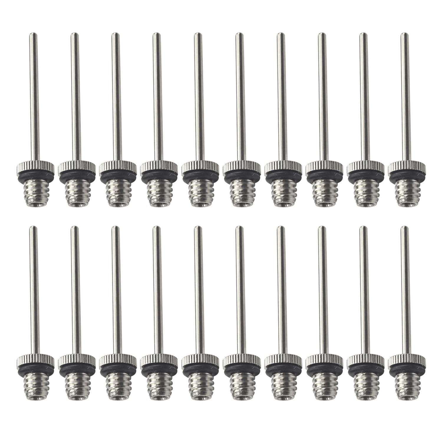 20 Pieces Of Metal Ball Needle, Inflatable Pump Ball Needle, Ball Inflatable Accessories For Balls, Suitable For Basketball, Football, And Rugby.
