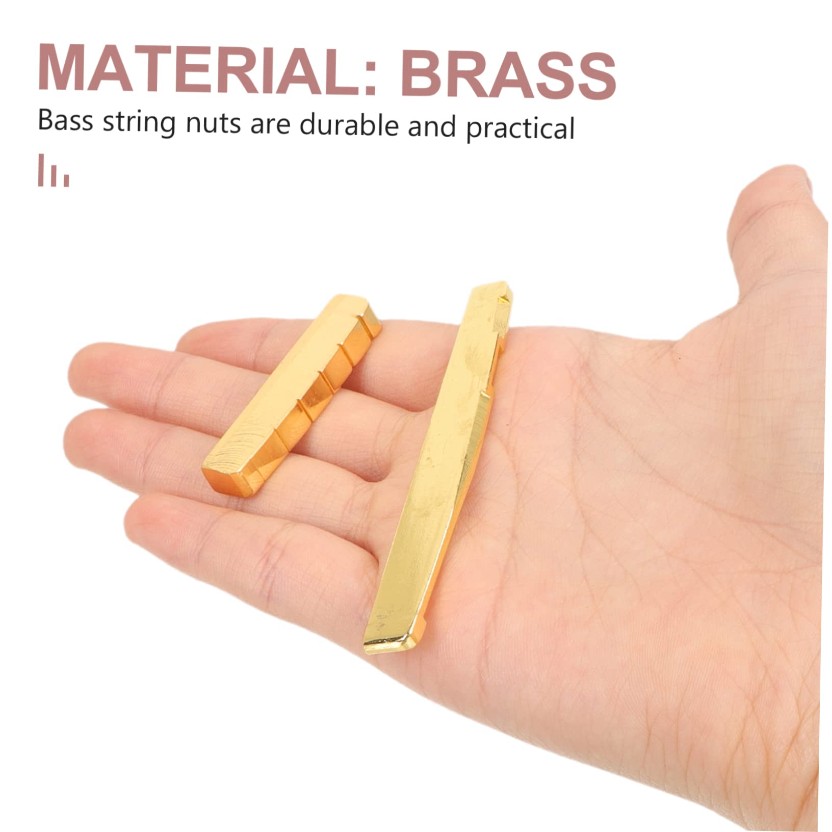 NULYLU Guitar String Saddles Nuts Set Electric Guitar Nut Guitar Bass String Nuts Guitar Accessory Kit Easy Fit