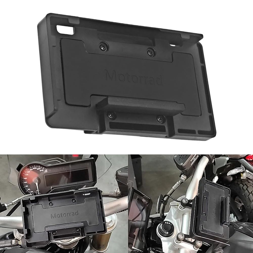 Yhenlovtt Supporto per telefono GPS di ricarica wireless, ricarica rapida da 15 W, ABS antiurto, per R1200GS R1250GS S1000XR F750GS F850GS F900R CRF1000L