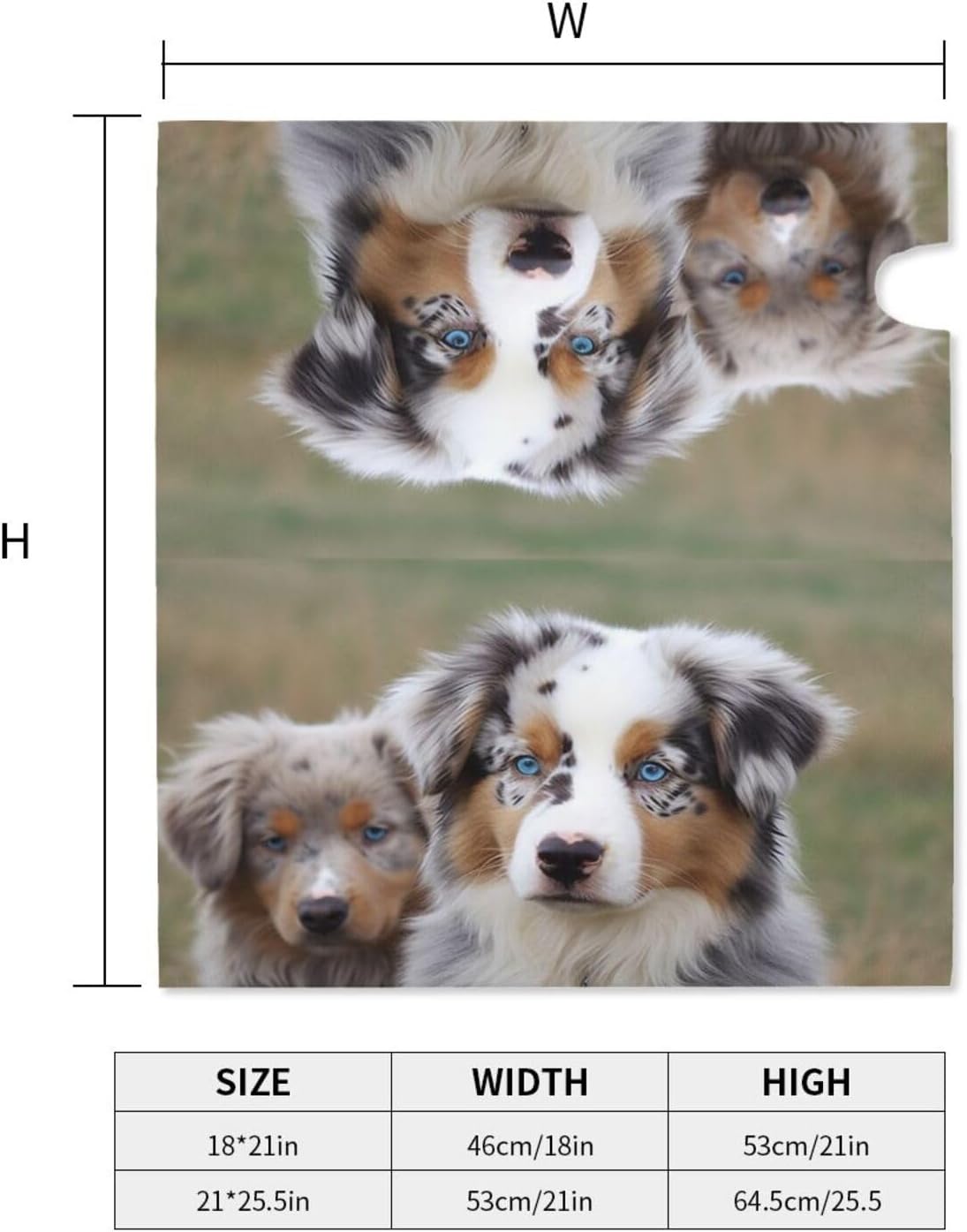 Mailbox Cover Magnetic Mailbox Covers Post Letter Box Cover for Outside Australian Shepherd Letterbox Cover Waterproof Mailbox Wraps for Garden Yard Home Decor, 25.5x21 in, Black