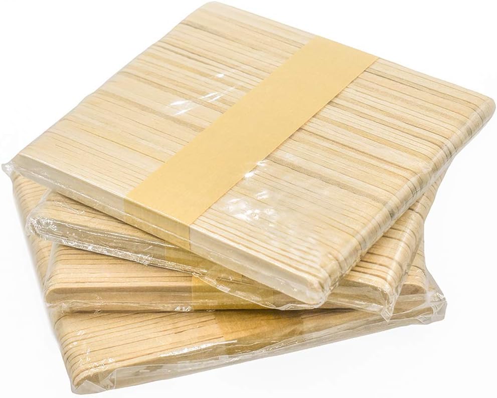 200Pcs Popsicle Sticks Craft Sticks,4.5 inch Natural Wooden Food Grade Craft Sticks,Wood Ice Cream Sticks for DIY