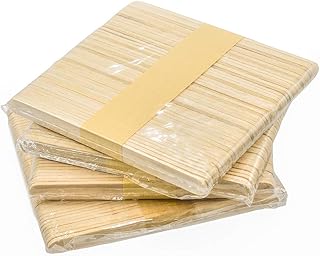 200Pcs Popsicle Sticks Craft Sticks,4.5 inch Natural Wooden Food Grade Craft Sticks,Wood Ice Cream Sticks for DIY