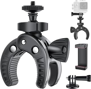 UTEBIT Camera Mount with 1/4 Inch Screw, 360 Degree Rotation, Bike Adapter, Compatible with DSLR Action Camera