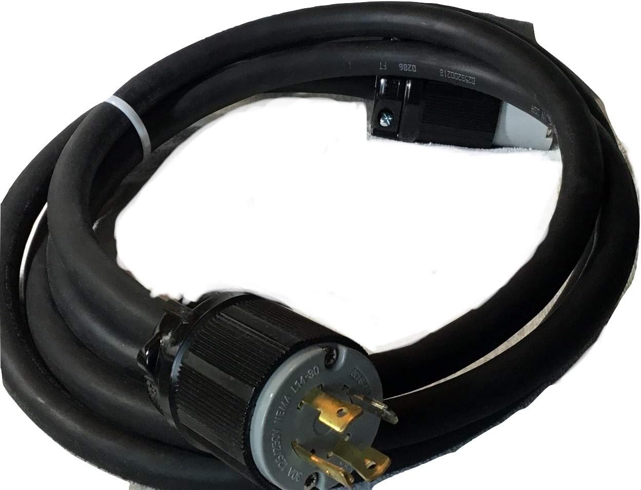 NEMA L14-30 10' cord 10-Feet 30-Amp L14-30 Generator Power Cord for Up to 7,500-watt Generators