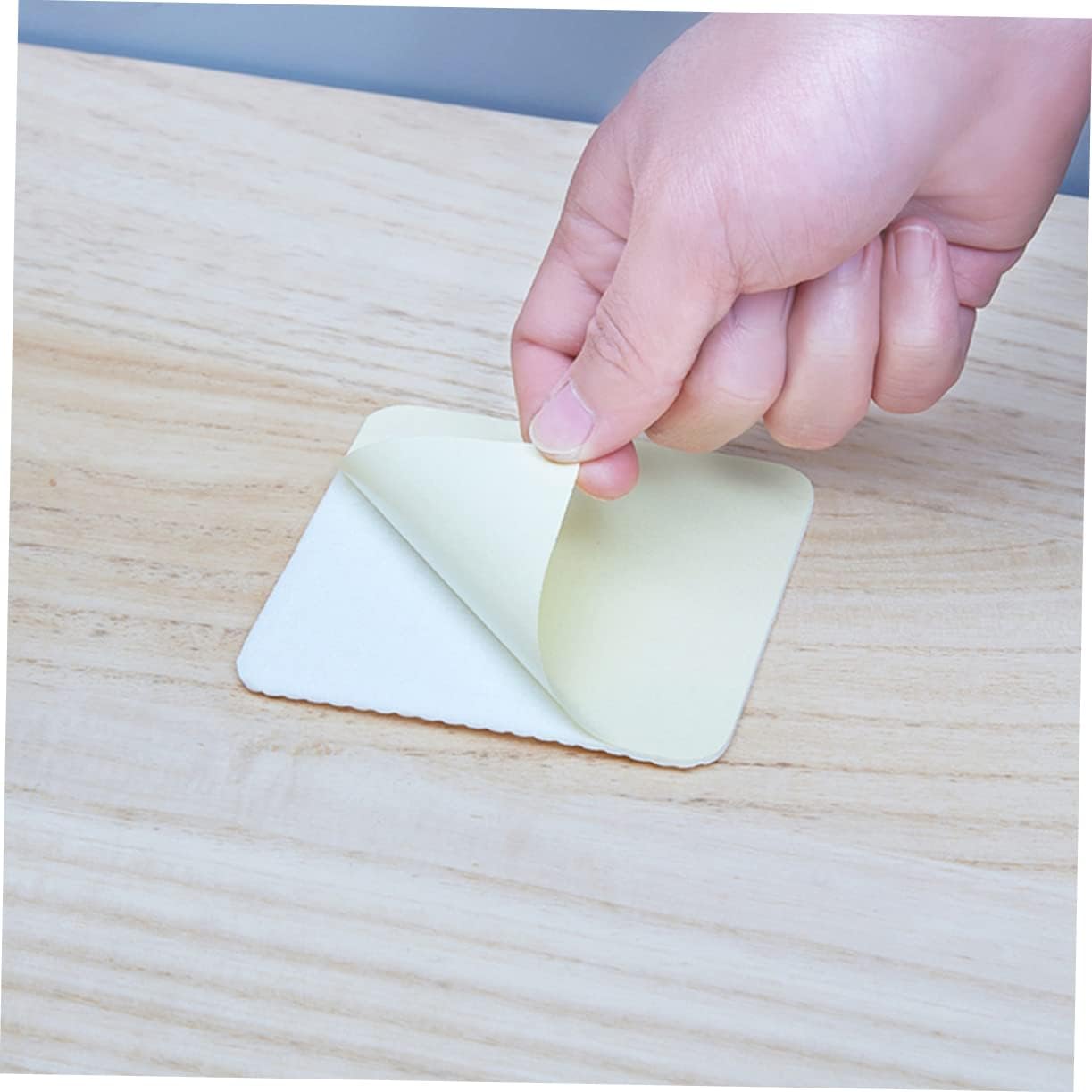 8pcs Non- Carpet Stickers Washable -Skid Adhesive Rug Fixing Pads for Area Rugs Traceless Design Non-Woven for Homes Boys and Girls and Pets