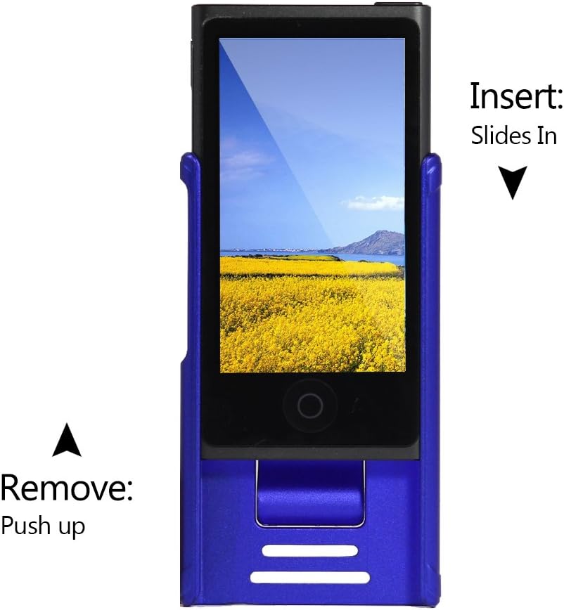 Tranesca Ultra Slim Protective Case for iPod Nano 7&8th Generation with Premium Tempered Glass Screen Protector.(Sentimental Blue)