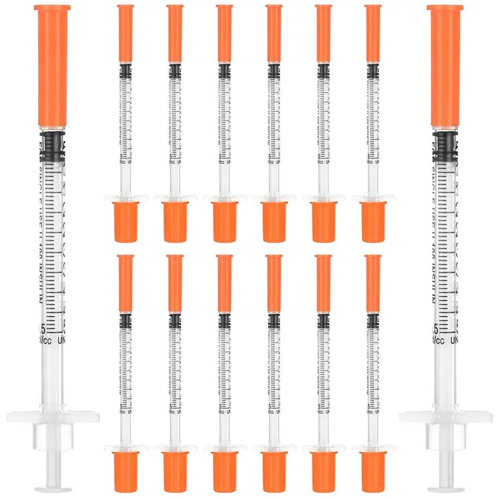 100 szt. 0,5 ml strzykawka do użytku weterynaryjnego, zwierzęcego i laboratoryjnego, jednorazowa