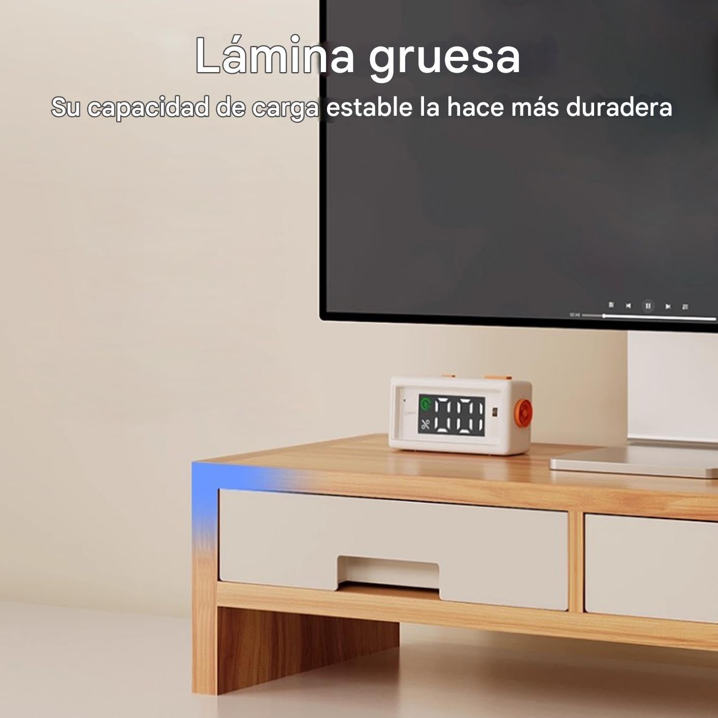Soporte Elevador Monitor Escritorio Organizador De Soporte Para Extensión
