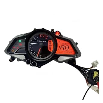 Motorcycle Speedometer Tachometer Digital 12V Speedometer Motorcycle Tachometer Odometer for Bajaj Pulsar Ns 160 Fi Abs JF402411 JF402400