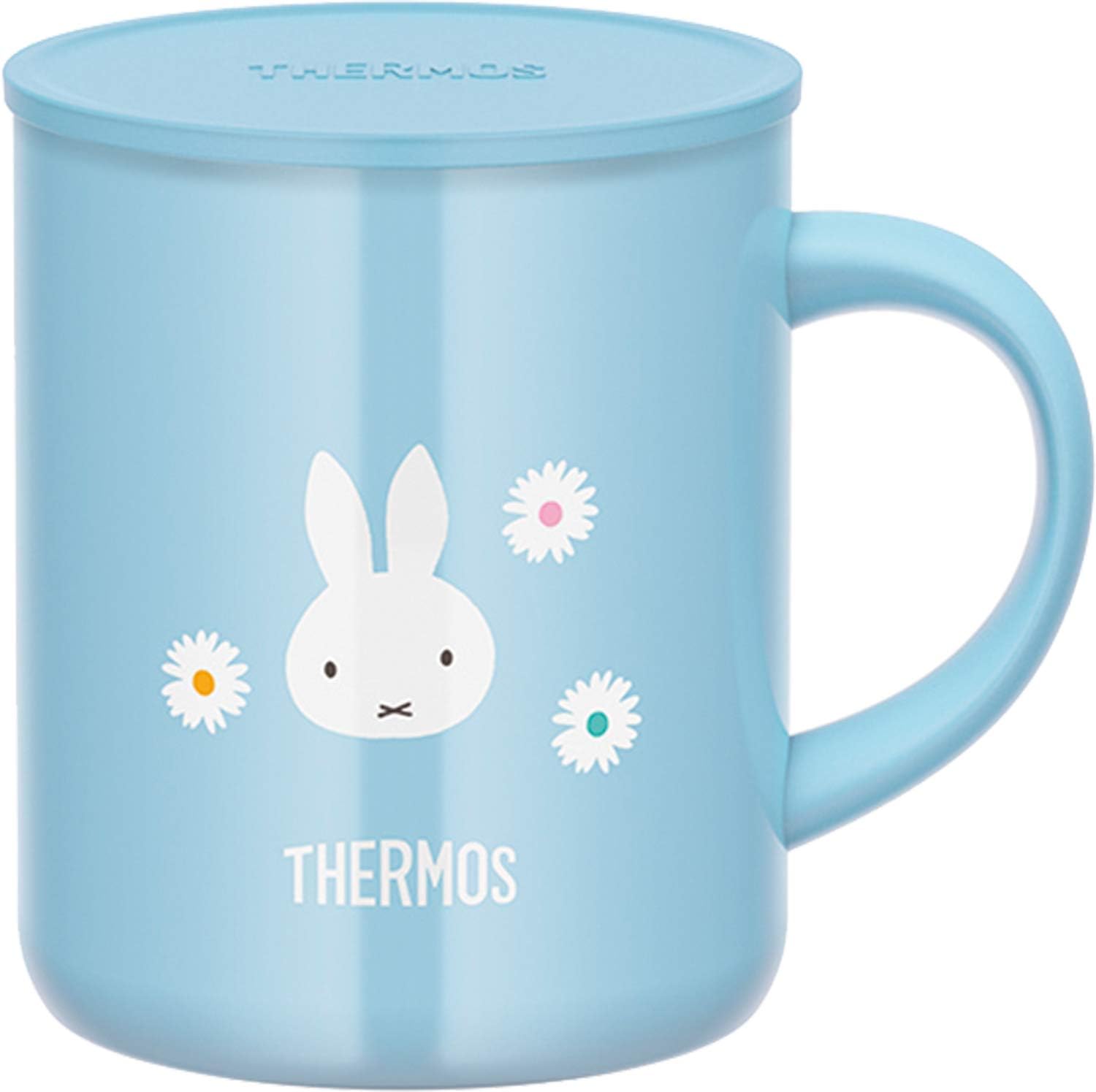 THERMOSJDG-350B LB Vacuum Insulated Mug, 11.8 fl oz (350 ml), Miffy, Light Blue