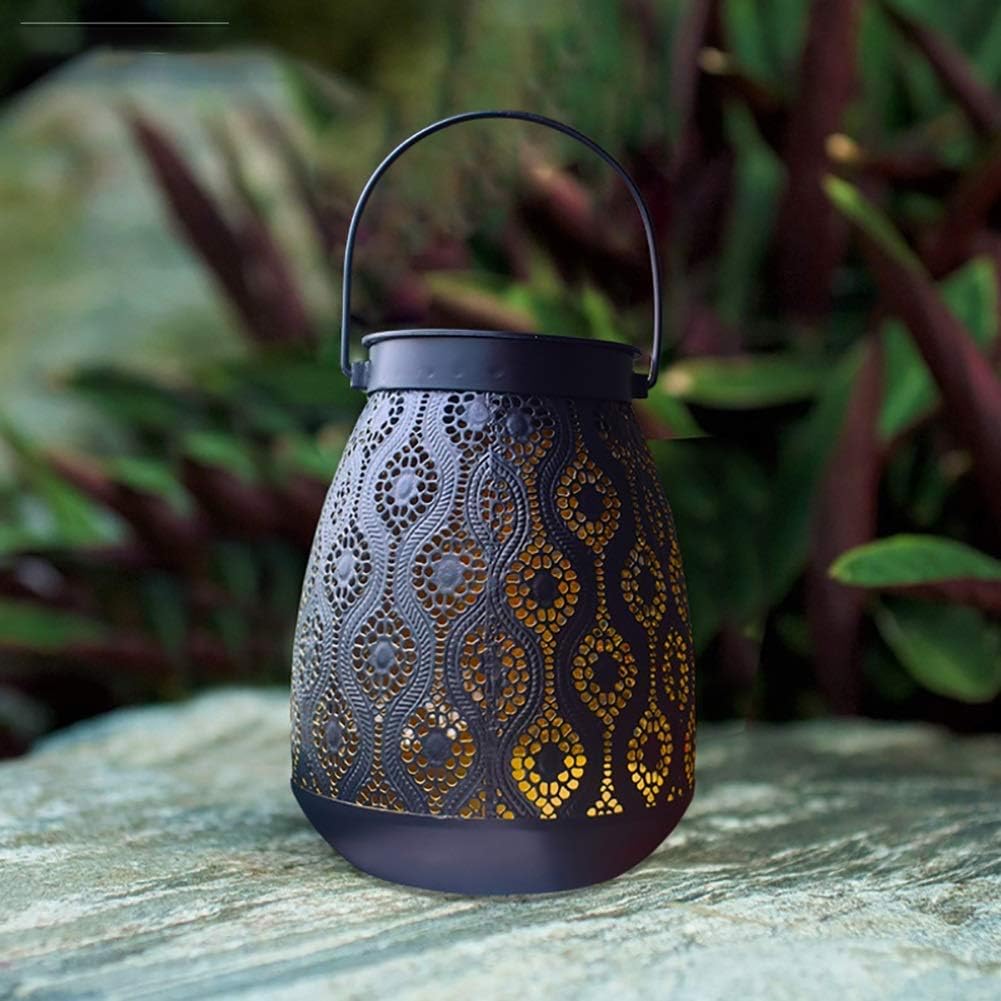 Solar Garden Lights Solar Lantern Lights for Hanging Outdoor Ornaments Gift Outdoor Decoration Table Lantern Solar Silver Light Waterproof Solar Lamp Decorative Solar Powered Lanterns for Garden